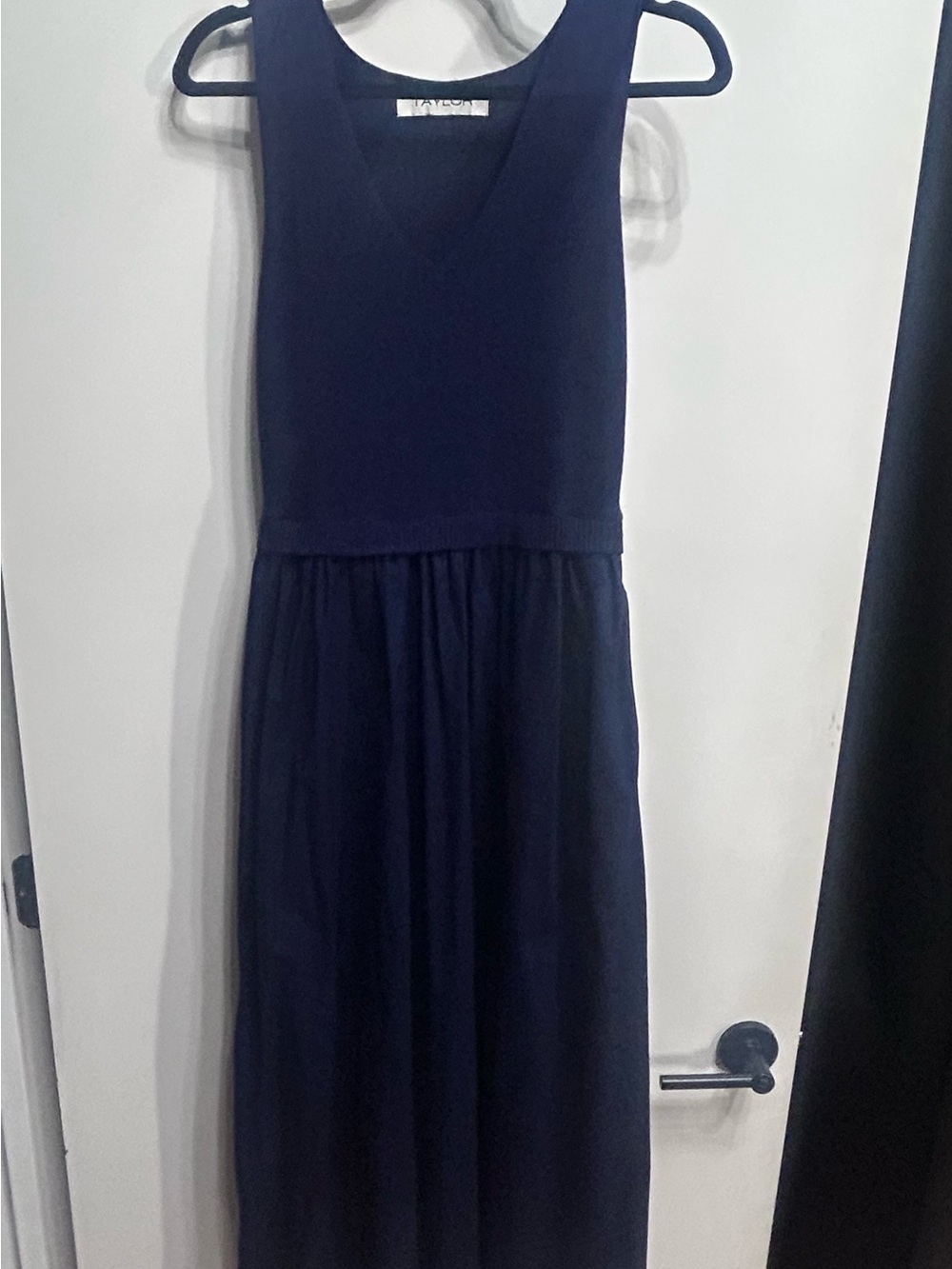 Taylor Navy Sleeveless Maxi Dress